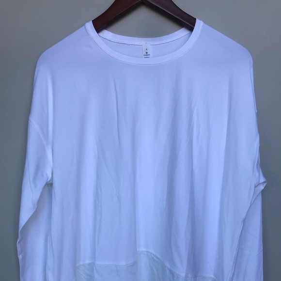 lululemon athletica Tops - Lululemon White Long Sleeve Size 6